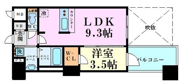 プレサンス堺筋本町ディスティニーの物件間取画像